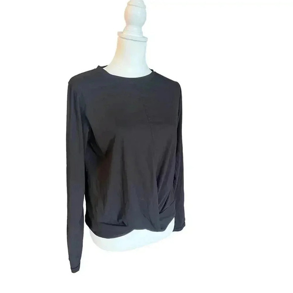 Legend women’s athletic top with twist bottom long sleeve activewear size large - Picture 2 of 7